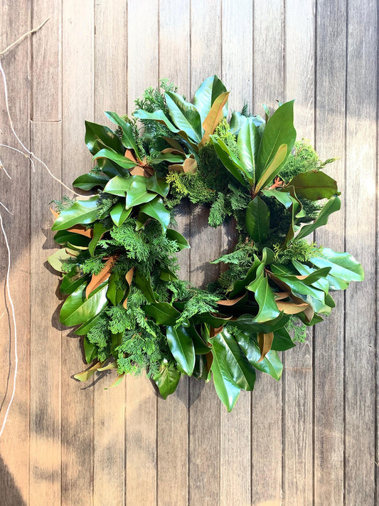 Evergreen with Magnolia